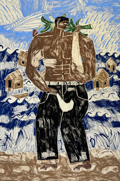 Joshua Nazario Lugo, El platanero (detail), 2026. Courtesy of Luis De Jesus Los Angeles