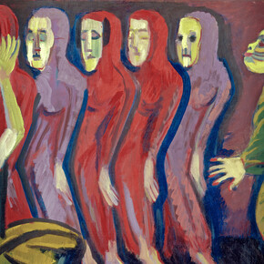 Ernst Ludwig Kirchner, Totentanz der Mary Wigman (detail), 1926-8. Courtesy of Kirchner Museum