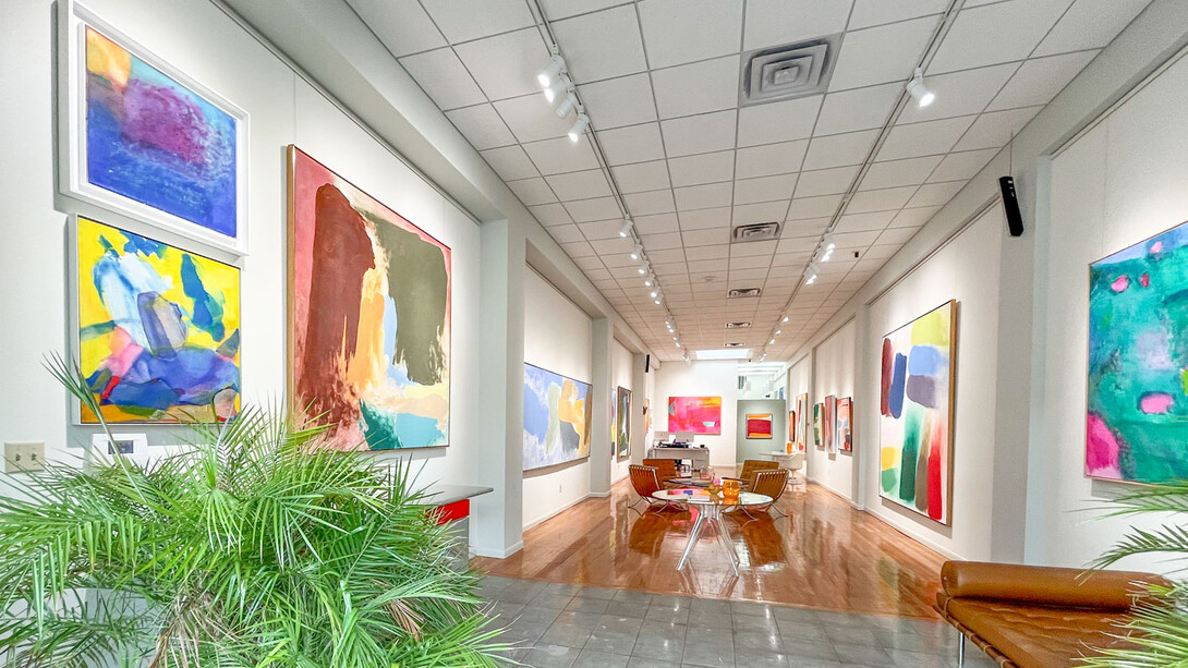 Friedel Dzubas and Emily Mason, Juxtapositions, exhibition view. Courtesy of Jody Klotz Fine Art