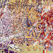 François Rouan, Recorda XI (detail), 2024. Courtesy of Templon