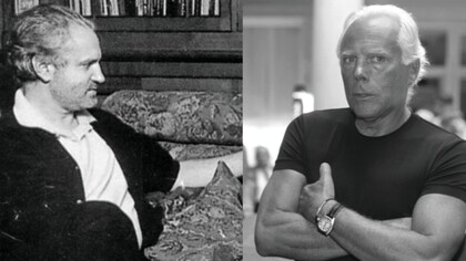 In copertina Gianni Versace, nella sua casa di Milano intervistato da Mario Biondi nel dicembre 1990, e Giorgio Armani nel 1997. "Dove Armani era sobrio, Versace era spettacolo.” Un contrasto iconico tra due visioni complementari della moda italiana