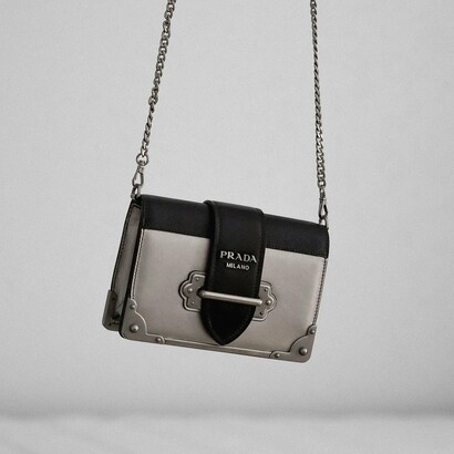 Like this Prada bag, there's a variety of designer and unique items you can uncover at thrift stores