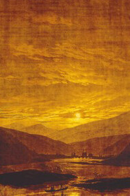 «Paisagem do rio de noite» (ca. 1833), C.D. Friedrich