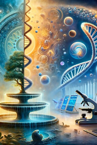 The myths of immortality to science based longevity, AI art created "prompted" by Dr. Ali Ghanem