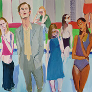 Xevi Solà, Sun seekers (detail), 2025. Courtesy of Opera Gallery