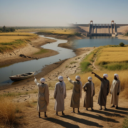 The Grand Ethiopian Renaissance Dam (GERD), previously known as the Millennium Dam and also referred to as the Hidase Dam, is a large gravity dam situated on the Blue Nile in Ethiopia’s Benishangul-Gumuz Region, roughly 14 kilometers (9 miles) east of the Sudan border