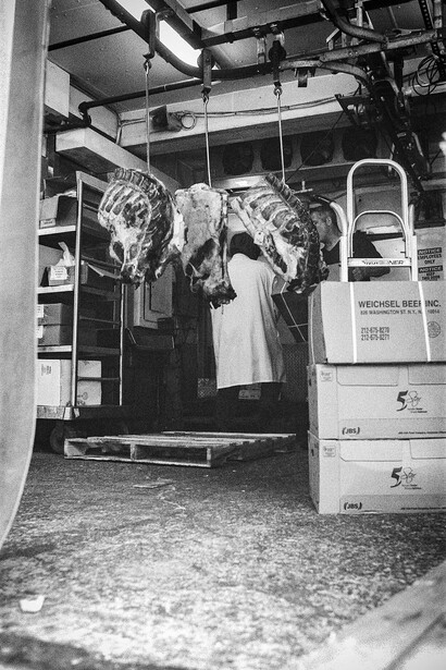 Coco McPherson, Purveyor: the last meatpackers of Washington street. Courtesy of Ivy Brown Gallery