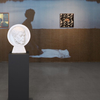 Salad Hilowle, När morgonstjärnan brinner, exhibition view. Courtesy of Cecilia Hillström Gallery