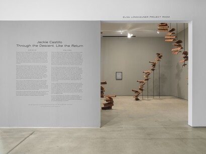 Jackie Castillo, Descent, like the return, exhibition view. Courtesy of ICA LA