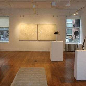 Various artists, A false security, exhibition view. Courtesy of Aicon Contemporary 