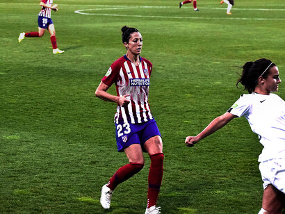 Jennifer Hermoso jugando con el Atlético de Madrid
