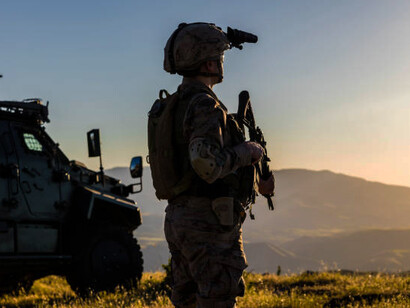 Military operations at sunrise, European defense cooperation, EU defense spending, and EU military exercises