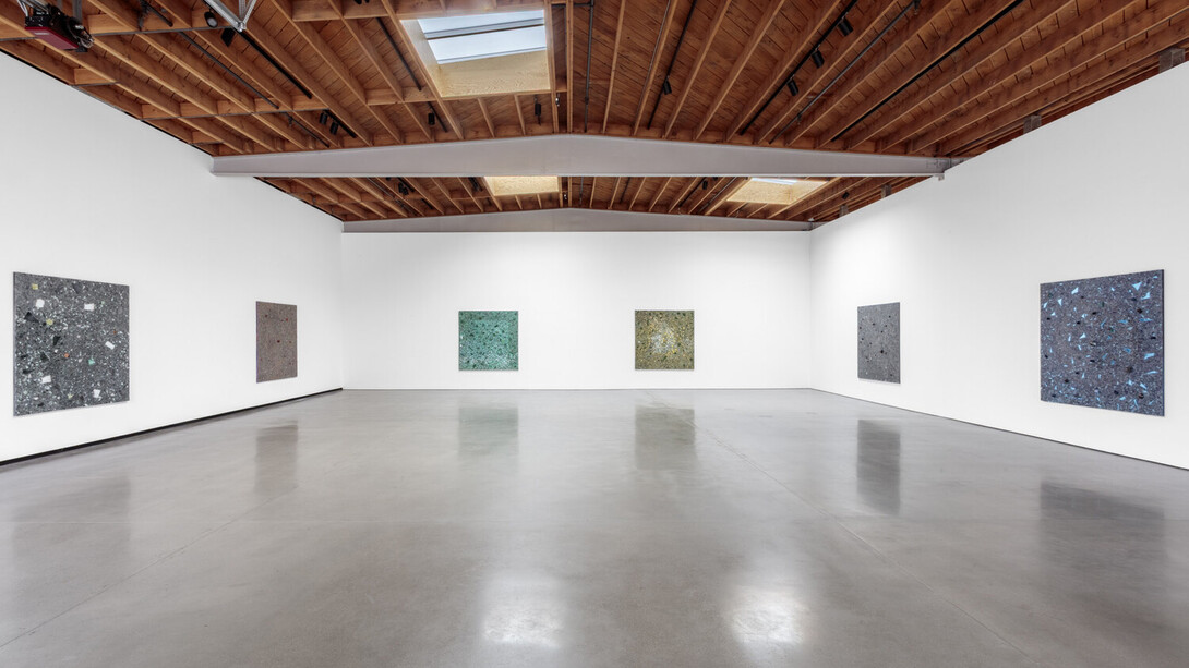 Alteronce Gumby, Walk on the moon, exhibition view. Courtesy of Jeffrey Deitch Gallery