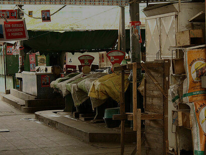 Lojas fechadas no Mercado Municipal de Moçambique
