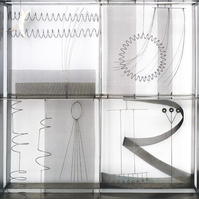 Fausto Melotti, Contrappunto IV, 1970 (1971). Cortesia di Mazzoleni