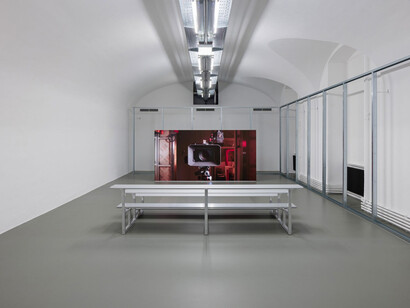 Felix Lenz, Soft image, brittle grounds, exhibition view. Courtesy of MAK 