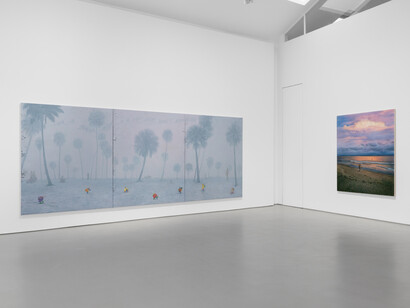 Friedrich Kunath, On a clear day I can see you forever, exhibition view. Courtesy of Galerie Max Hetzler
