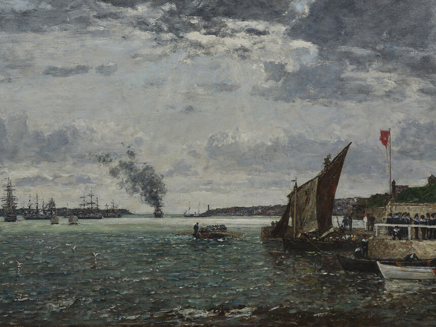 Eugene-Boudin-La-rade-de-Brest