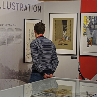 Claude Renard, Astre et fragments, vue de l’exposition. Avec l’aimable autorisation du Musée de l’Art du Comic