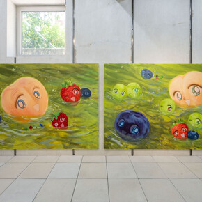 Liu Yin, Summer, exhibition view. Courtesy of Kiang Malingue