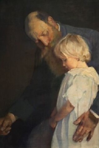Oda Krohg, "Poor little one", 1891. Ritratto di     Christian Krohg e Nana Krohg Schweigaard. Collezione privata