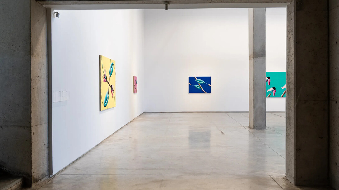 Nadia Ayari, Oblivion rains: a notation of gravity, light and resistance, exhibition view. Courtesy of Selma Feriani Gallery