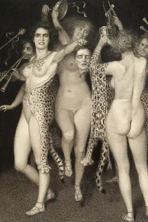 Luigi Ratini, La légende d’Orphée: La mort d’Orphée (Tav. IV) (detail), 1921. Mit freundlicher genehmigung von Mart