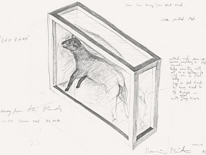 Damien Hirst, Away from the flock, 1994. Mit freundlicher genehmigung des Albertina Museums