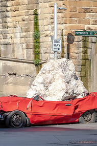 "Still Life with Stone and Car" (2019), Jimmie Durham