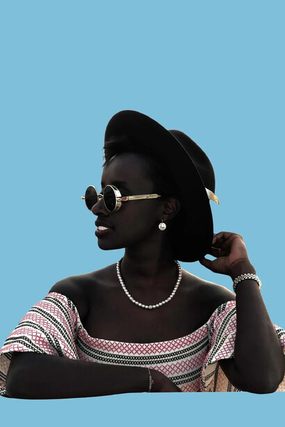 Ernest Danjuma, Femme de la magie (detail), 2017. Courtesy of Rele Gallery