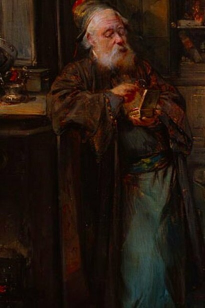 "El prestamista (el anticuario)", óleo sobre lienzo, Domenico Induno, 1853