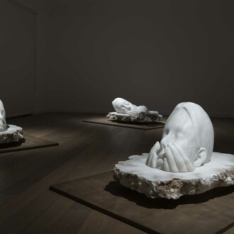 Jaume Plensa, 5 rêves, 5 désirs, vue d'exposition. Avec l'aimable autorisation de la Galerie Lelong