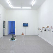 Víctor Enoc, Pulso líquido, vista de exhibición. Cortesía de la Linse Galería