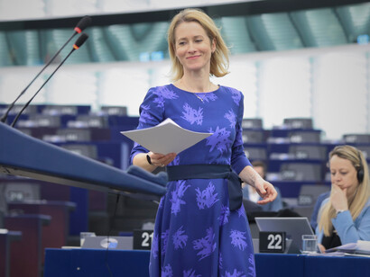 Kaja Kallas, High Representative for Foreign Affairs and Security Policy and Vice-President of the European Commission, at the European Parliament Plenary session - Common Foreign and Security Policy (CFSP) and Common Security and Defence Policy