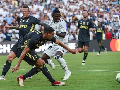 Vinícius Jr. during a 2018 friendly match against Juventus
