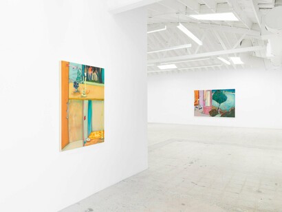 Fabian Treiber, I take the whole damn place with me, exhibition view. Courtesy of Anat Ebgi 