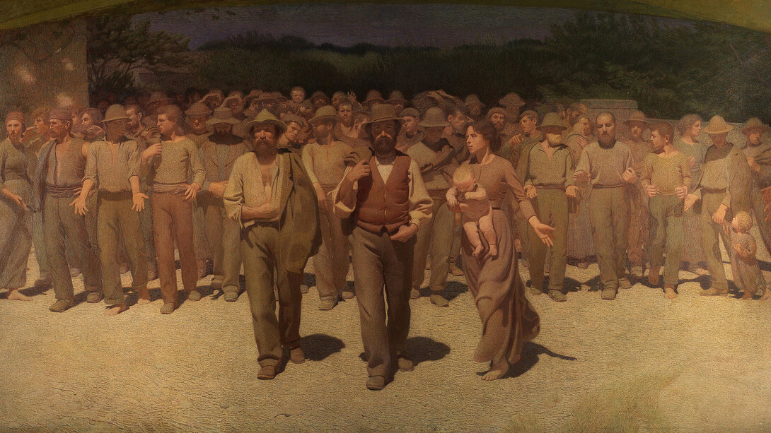 Giuseppe Pellizza da Volpedo, El cuarto poder (1901)