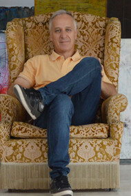 Maurizio Paccagnella nel suo atelier