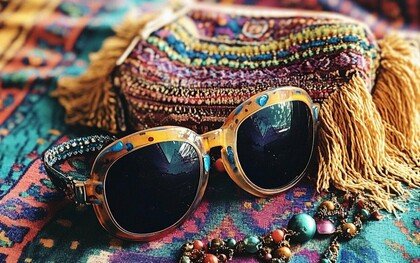 Acessórios Boho. As rendas, bordados e detalhes artesanais trazem identidade desse estilo tão desejado atualmente. E não se pode deixar de mencionar a vibrante paleta de cor, muitas das vezes com tons terrosos como o laranja-telha, e as estampas florais super coloridas e padrões psicodélicos
