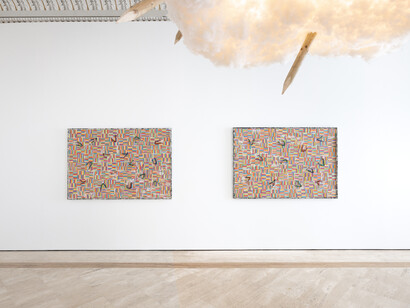 Pascale Marthine Tayou, exhibition view. Courtesy of Robilant+Voena Gallery