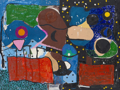 Joe Bradley, Bull, 2025. Courtesy of David Zwirner Gallery