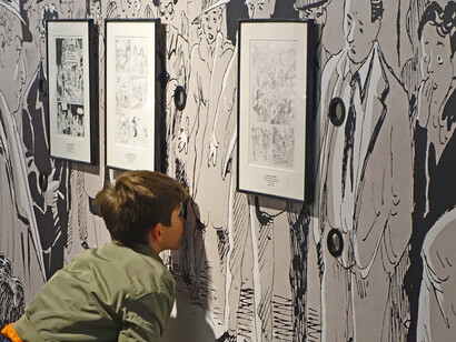 La nature de Wauter Mannaert, vue de l'exposition. Avec l'aimable autorisation du Comic Art Museum