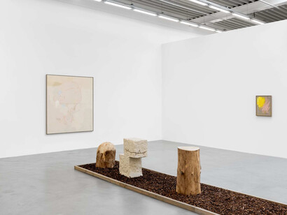 Jenny Brosinski, In my cloud (no birds), exhibition view. Courtesy of Almine Rech Gallery
