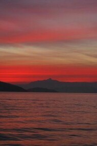 Extraordinary sunset in Ilha Grande