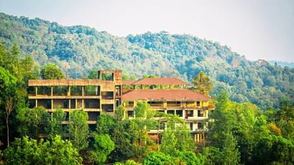 Coorg, Karnataka, India, has many attractions that attract tourists, like this beautiful resort; Coorg has many attractions that attract tourists, including an elephant camp and various spice plantations