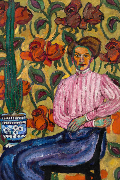 Ilya Mashkov, Portrait of V.P. Vinogradova, 1909. Courtesy of New Tretyakov Gallery
