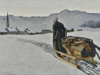 Giovanni Segantini, Ritorno dal bosco, 1890, Museo Segantini, St. Moritz, Svizzera