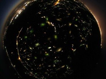 The glow of urbanization marks the expansion of systems that operate at a planetary scale