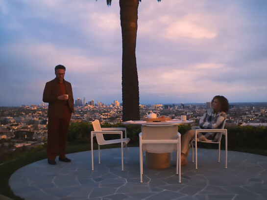 The Studio is an American satirical cringe comedy television series created by Seth Rogen, Evan Goldberg, Peter Huyck, Alex Gregory, and Frida Perez