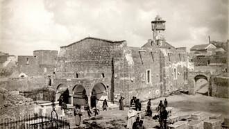 Saint Porphyrius Church and cemetery (Gaza), view from SW. 1922, Ecole biblique de Jérusalem